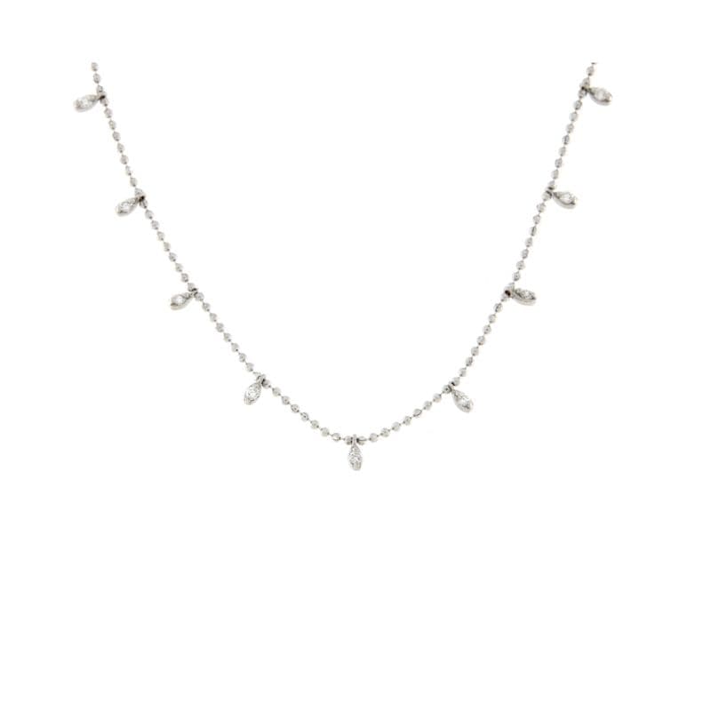 Златно колие с диаманти 0.29ct
