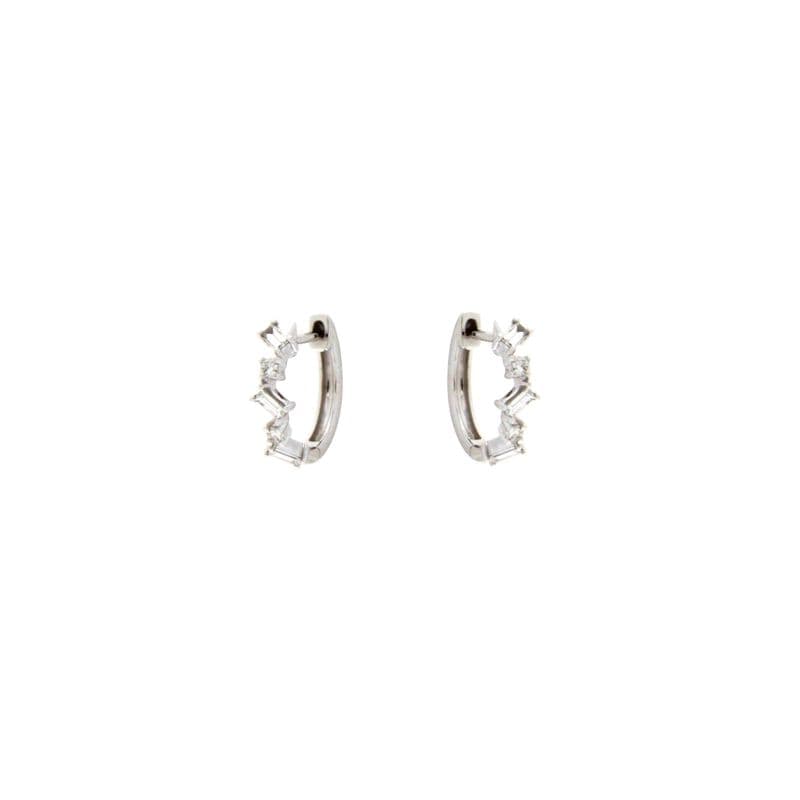 Златни обеци халки с диаманти 0.29ct-22513458