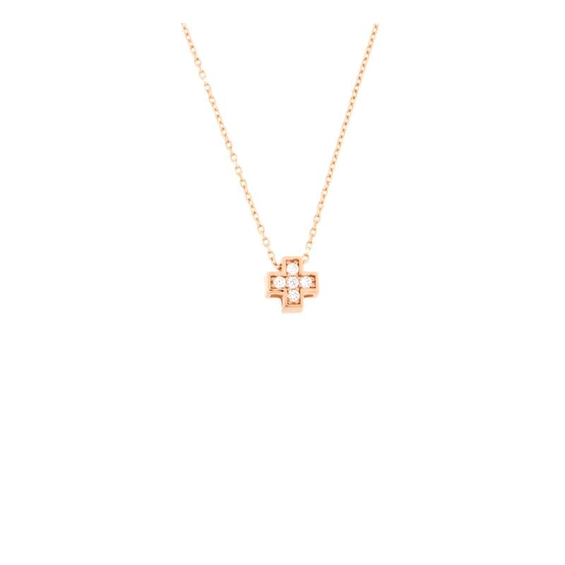 Златно колие с диаманти 0.06ct