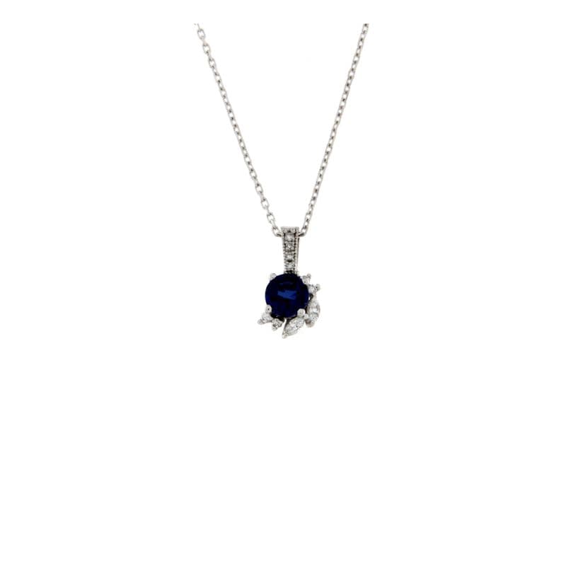 Златно колие със сапфир 0.86ct