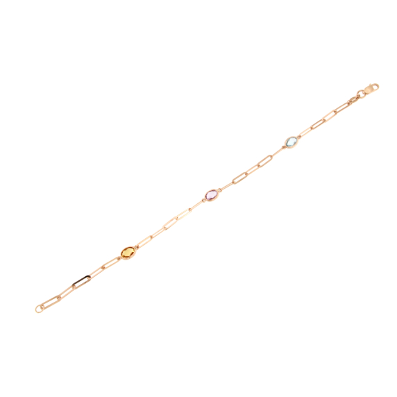 Дамска гривна 14к розово злато-251772