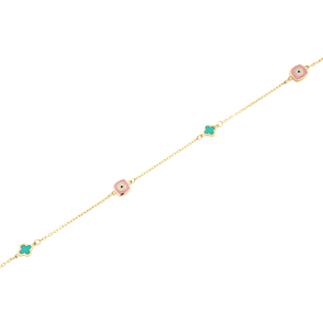 Нежна златна гривна-251784