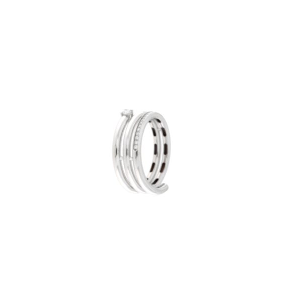 Златен пръстен с диаманти 0.18ct