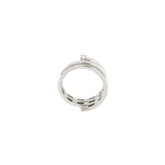 Златен пръстен с диаманти 0.18ct