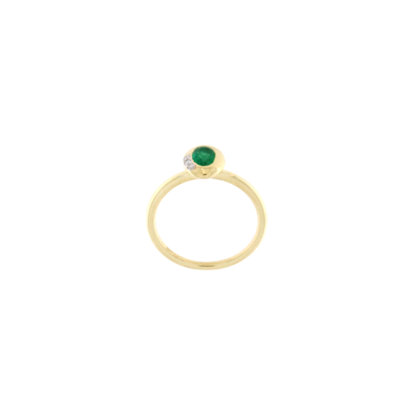 Златен пръстен със изумруд 0.42ct