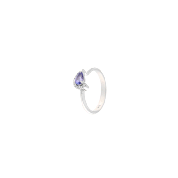 Златен пръстен с танзанит 0.38ct