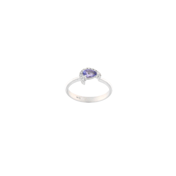Златен пръстен с танзанит 0.38ct
