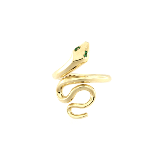 Златен пръстен змия-246318