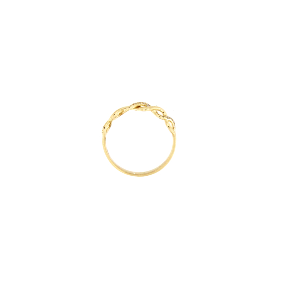 Пръстен халка с диаманти 0.09ct-22535009