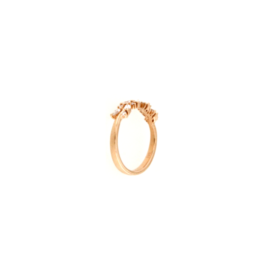 Пръстен от розово злато с диаманти 0.35ct-22534996