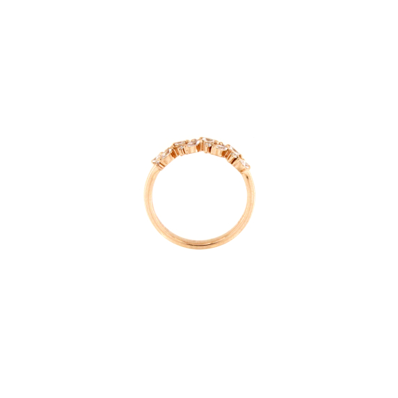 Пръстен от розово злато с диаманти 0.35ct-22534996