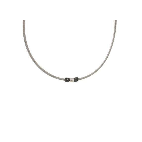 Сребърно колие silver circle-248903
