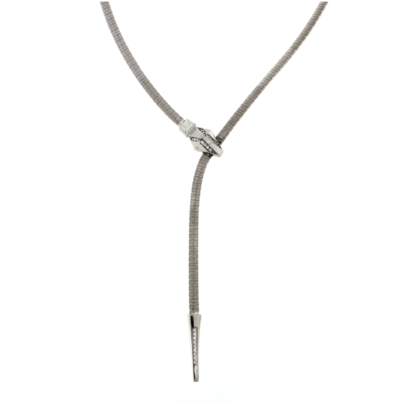 Сребърно колие snake-248919