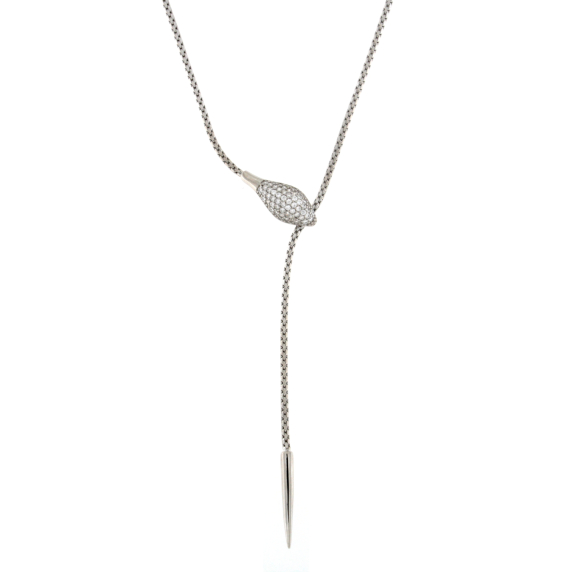 Сребърно колие змия-248920