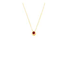Златно колие с рубин 0.10ct-22519061