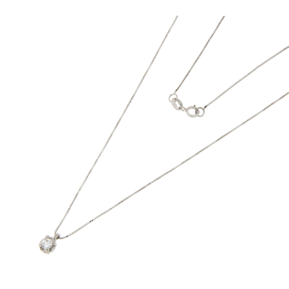 Златно колие с диамант 0.13ct