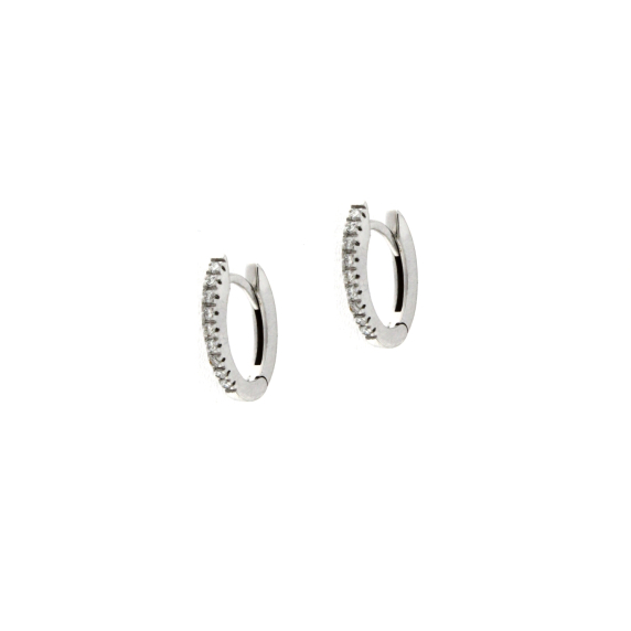 Златни обеци с диаманти 0.27 ct