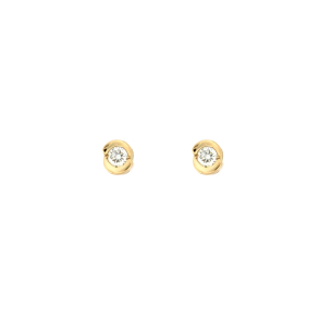 Златни обеци с диаманти 0.20ct