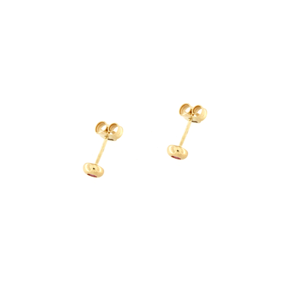 Златни обеци с рубини 0.20ct-22518910