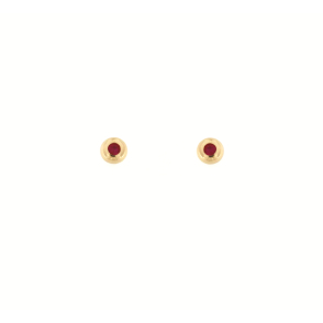 Златни обеци с рубини 0.20ct-22518910
