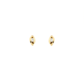 Златни обици с диаманти 0.10 ct-22518927
