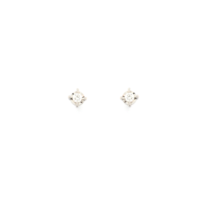 Златни обеци с диаманти 0.18ct