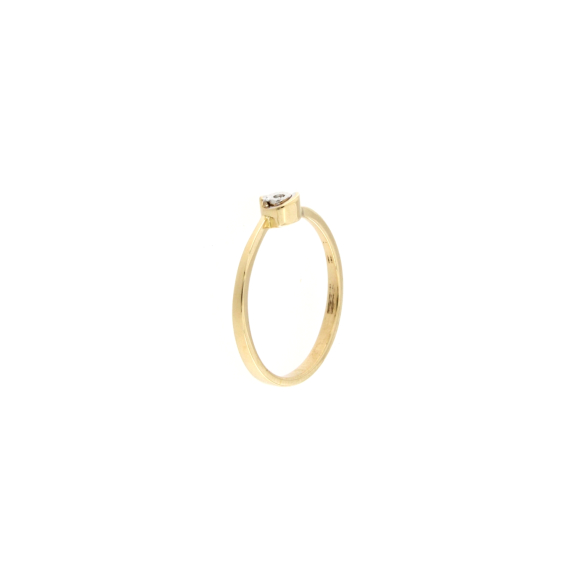 Златен пръстен с диамант 0.008ct