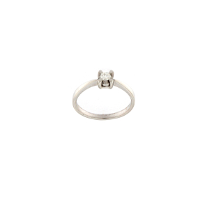 Годежен пръстен от бяло злато с диамант 0.18ct