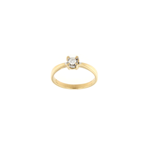 Златен пръстен с диамант 0.18ct