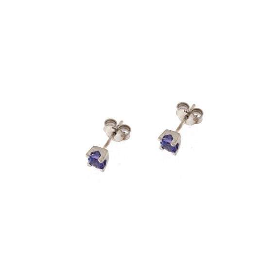 Златни обеци с танзанит 0.30ct