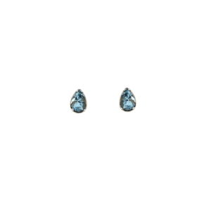Златни обеци с аквамарин 0.80ct