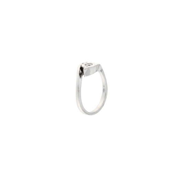 Златен пръстен с диамант 0.12ct
