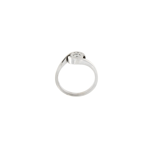 Златен пръстен с диамант 0.12ct