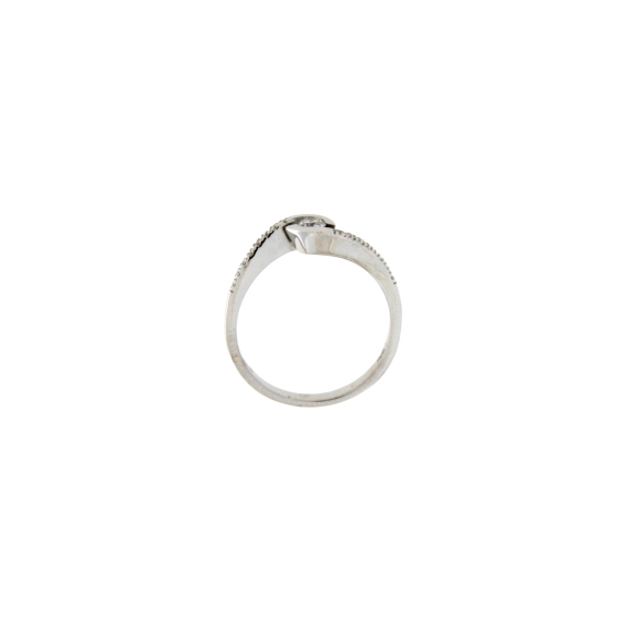 Златен пръстен с диаманти 0.23ct-22518880