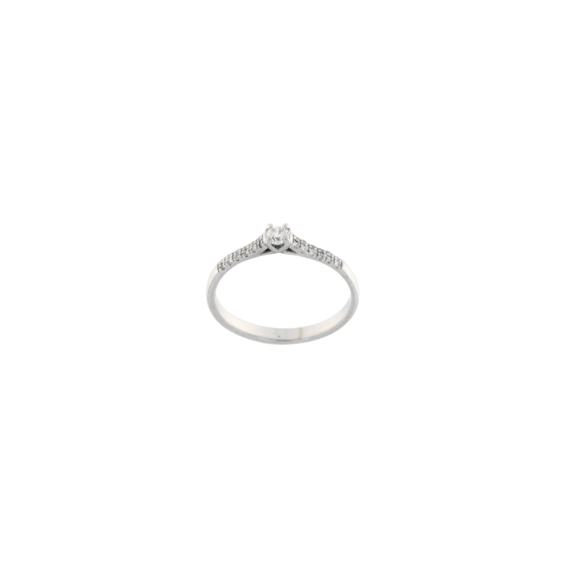Златен пръстен с диаманти 0.179ct