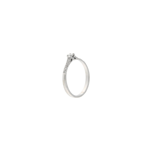Златен пръстен с диаманти 0.179ct