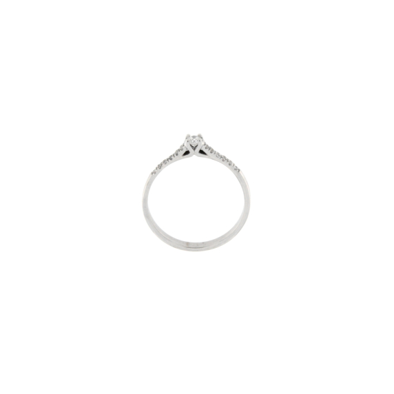 Златен пръстен с диаманти 0.179ct