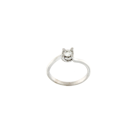 Златен пръстен с диамант 0.18ct