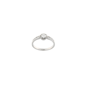 Златен пръстен с диаманти 0.33ct