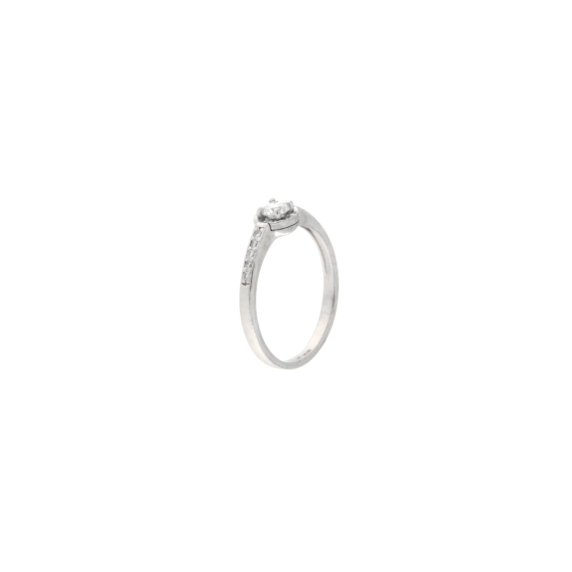Златен пръстен с диаманти 0.33ct