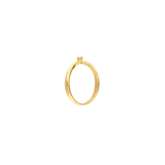 Златен пръстен с диамант 0.035ct-22518897