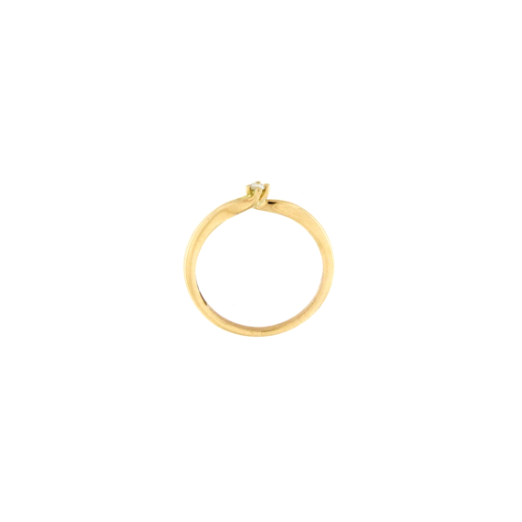 Златен пръстен с диамант 0.035ct-22518897
