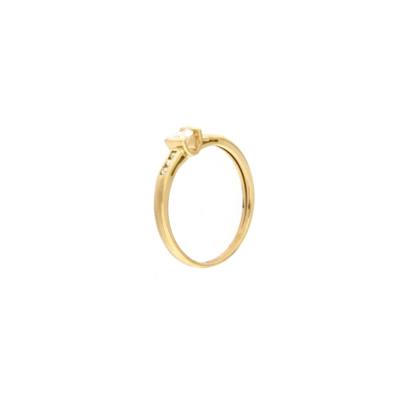 Златен пръстен с диаманти 0.18ct