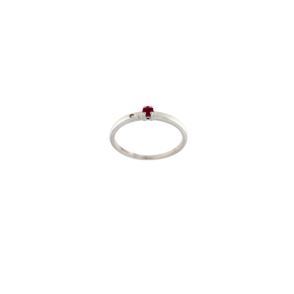 Пръстен с рубин и диамант