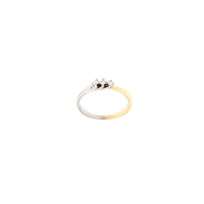 Златен пръстен с диаманти 0.105ct