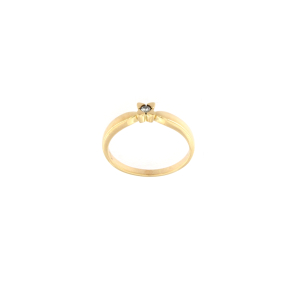 Пръстен жълто злато с диамант 0.04 ct