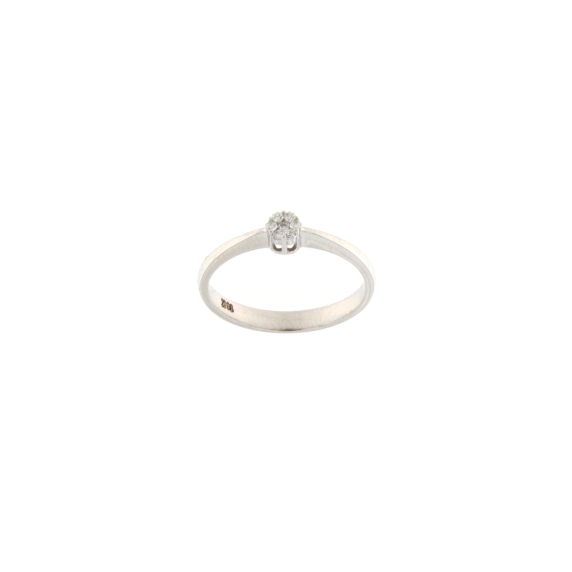 Златен пръстен с диаманти 0.08ct
