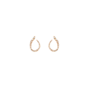 Златни обеци с диаманти 0.24ct
