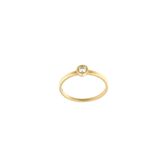 Златен пръстен с диамант 0.10ct