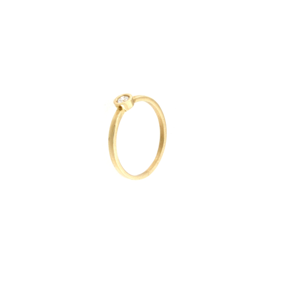 Златен пръстен с диамант 0.10ct